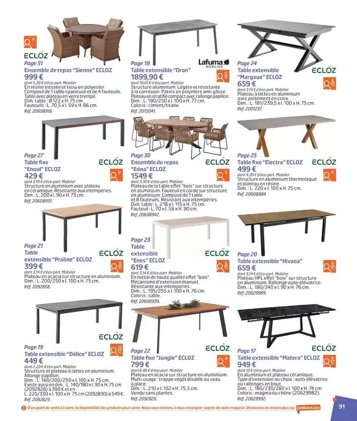 BARBEUC, SIESTE, PÉTANQUE PLACE À LA DÉTENTE du 27 février au 23 juin 2025 - Catalogue page 90