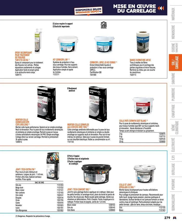 Guide produits 2024 du 15 mars au 31 décembre 2024 - Catalogue page 279