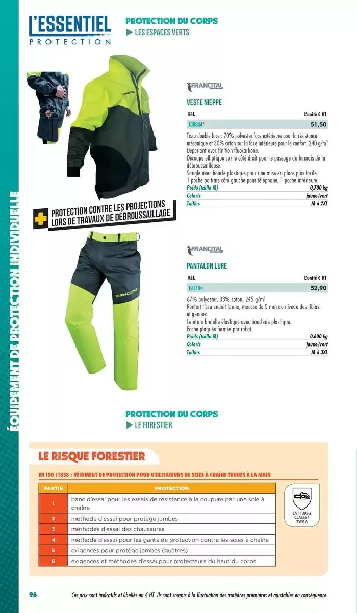 Essentiel Protection 2025 tarifé du 3 mars au 31 décembre 2025 - Catalogue page 98