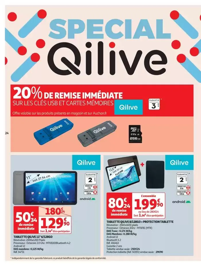 Electro show supermarché : Prix serrés, choix allongé du 11 mars au 23 mars 2025 - Catalogue page 24