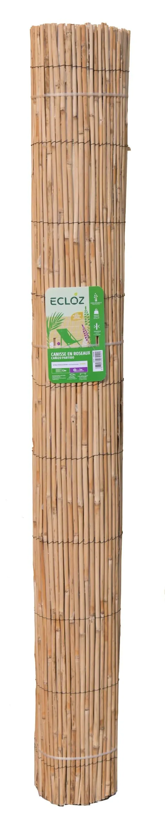 Canisse Roseaux Fendus 1,5 x 5 m - Ecloz