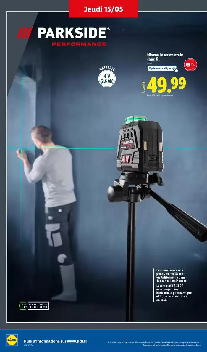 Profitez d'une large sélection de produits à prix réduits chez Lidl ! du 15 mai au 21 mai 2025 - Catalogue page 36