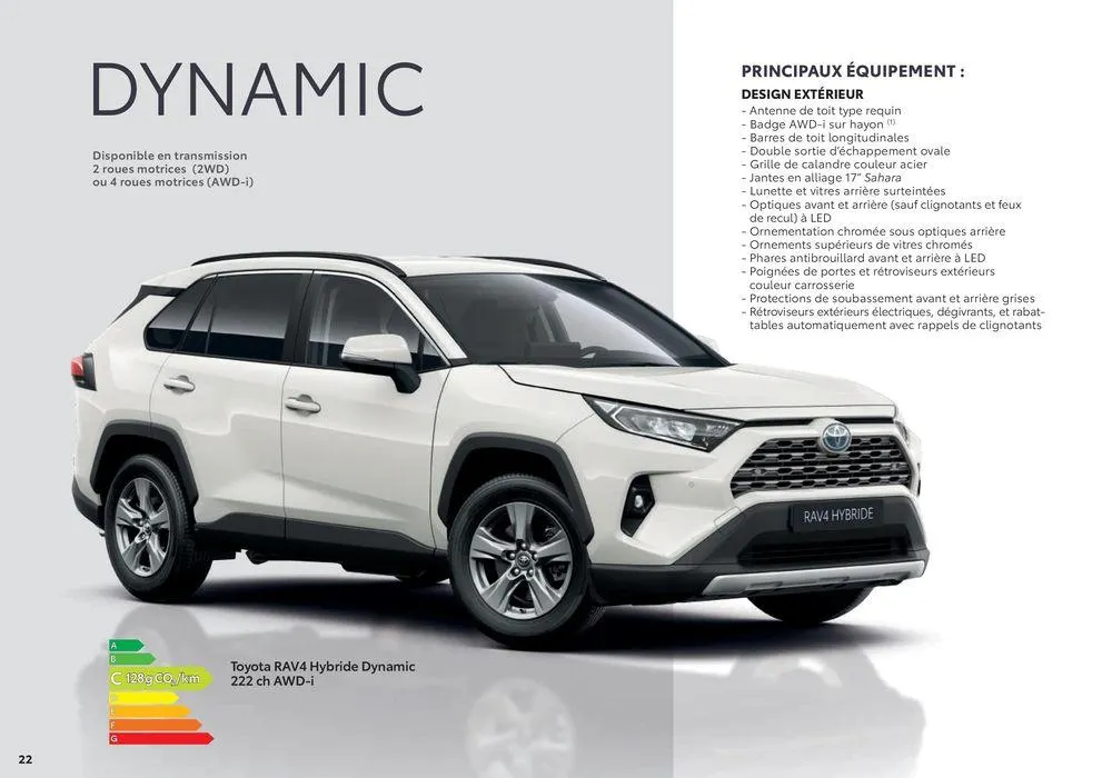 Toyota RAV4  du 2 septembre au 31 août 2025 - Catalogue page 22