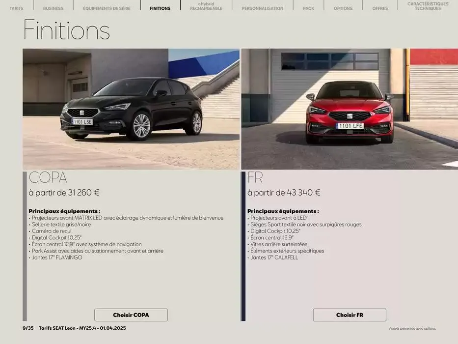 SEAT Leon 5 portes du 2 avril au 2 avril 2026 - Catalogue page 9