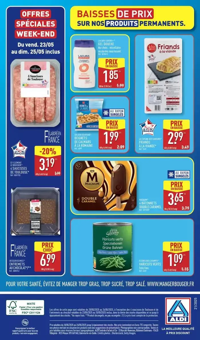 Retrouvez nos bons plans du 20 mai au 26 mai 2025 - Catalogue page 45