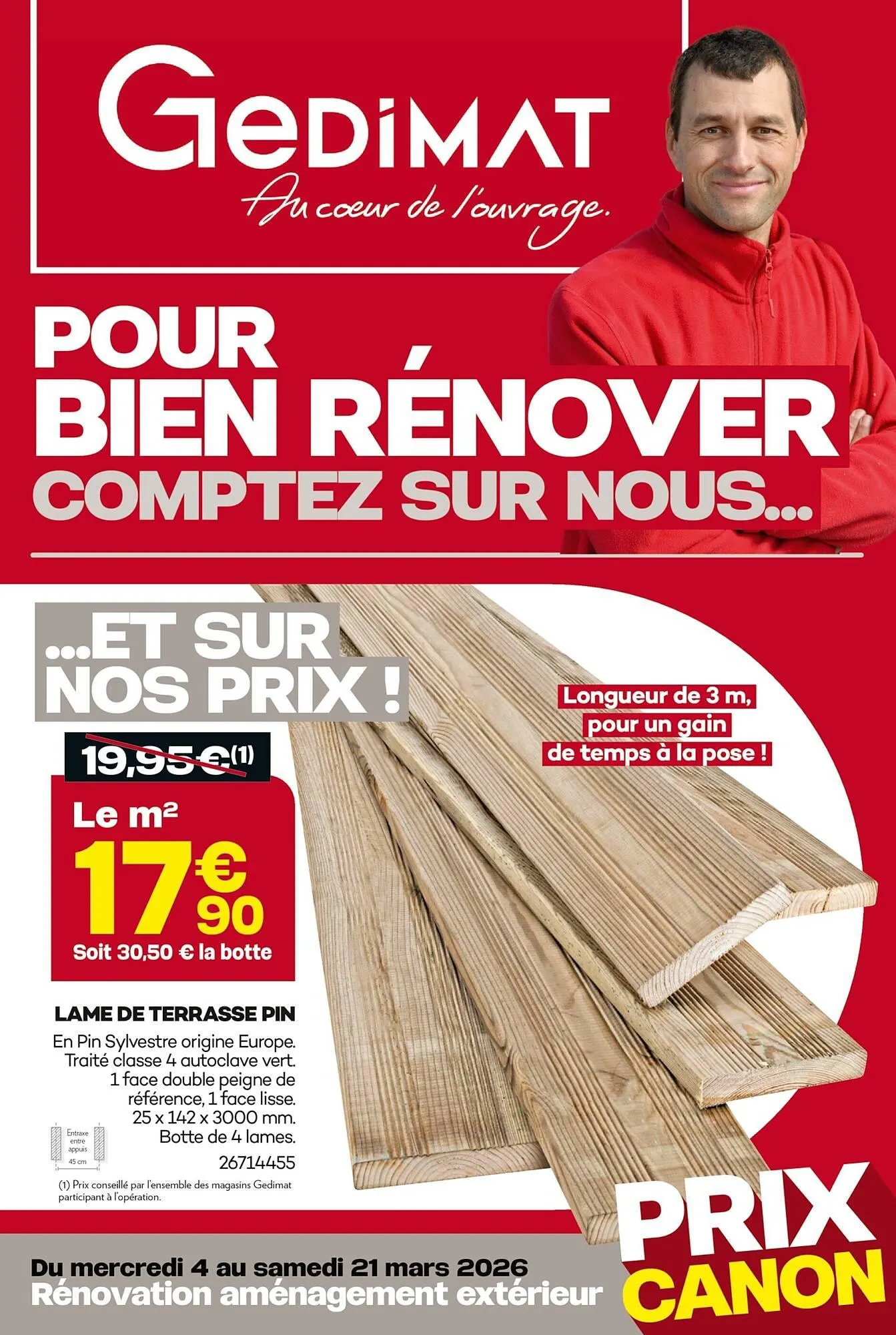 Catalogue Gedimat du 4 mars au 21 mars 2026 - Catalogue page 1