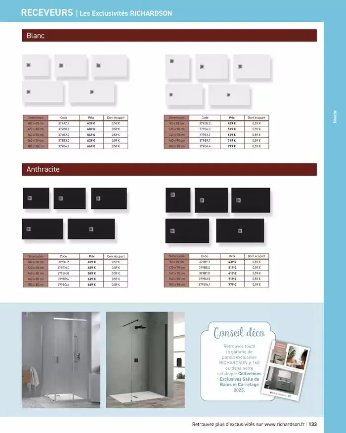 SALLE DE DE BAINS ET CARRELAGE 2025 du 11 avril au 31 décembre 2025 - Catalogue page 135