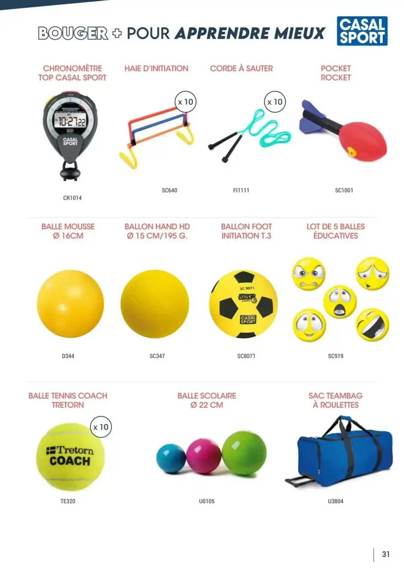 Catalogue Casal Sport du 15 avril au 31 mai 2026 - Catalogue page 31