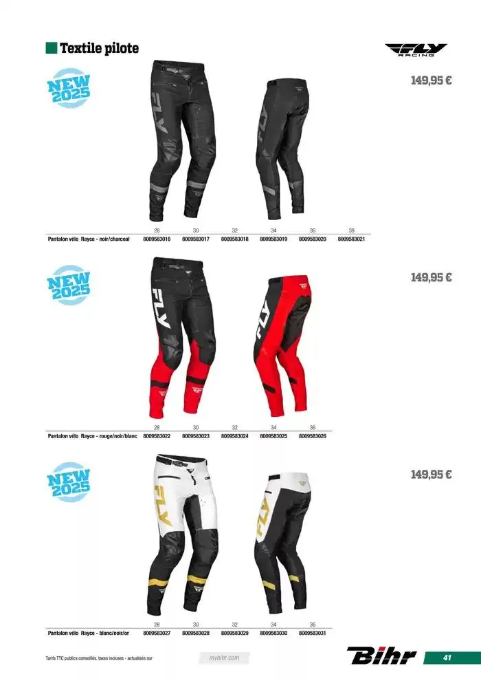 FLY RACING BMX 2025 du 12 avril au 31 décembre 2025 - Catalogue page 41