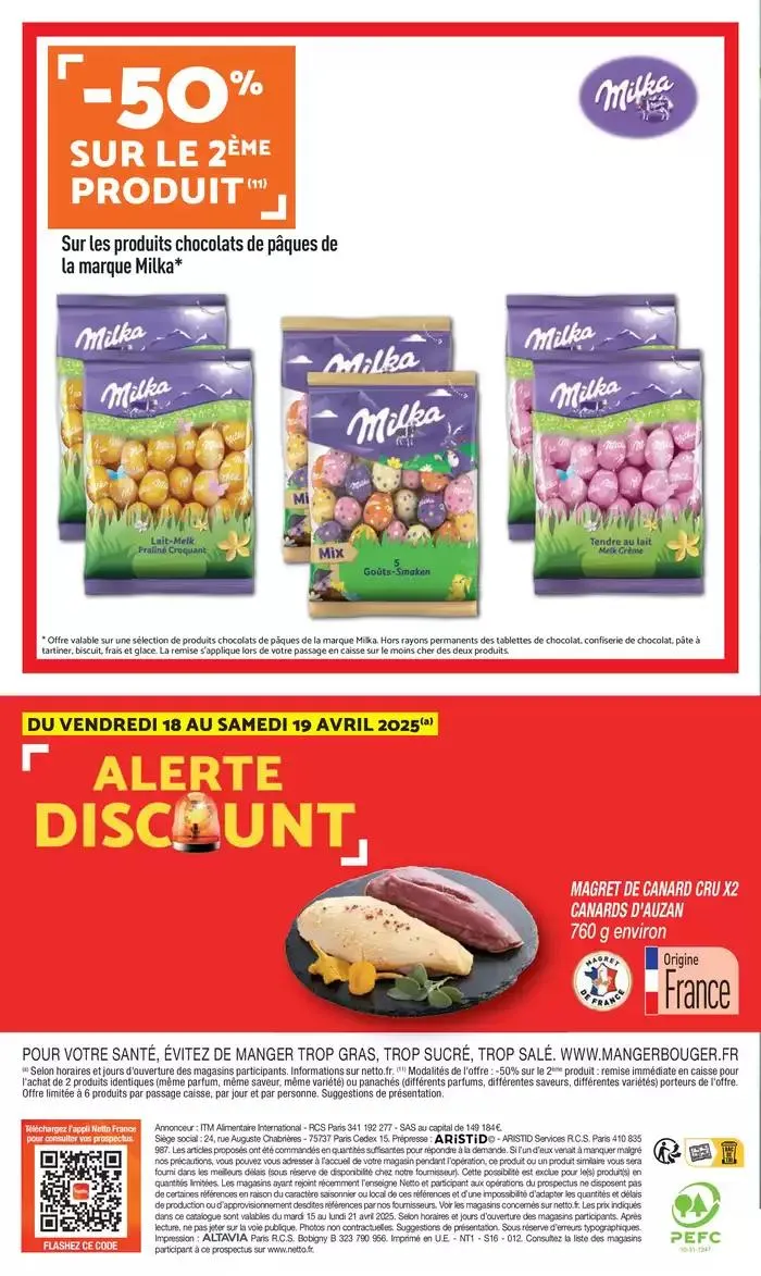 SEMAINE PROCHAINE : SPÉCIAL PÂQUES du 15 avril au 21 avril 2025 - Catalogue page 20