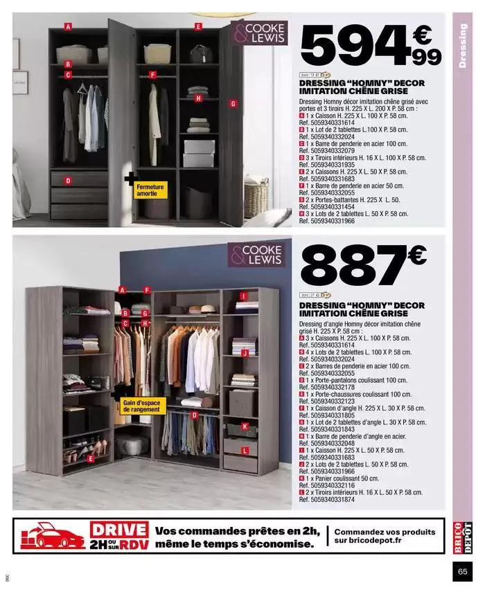 J’améliore mon habitat à prix dépôt du 2 octobre au 9 octobre 2024 - Catalogue page 65