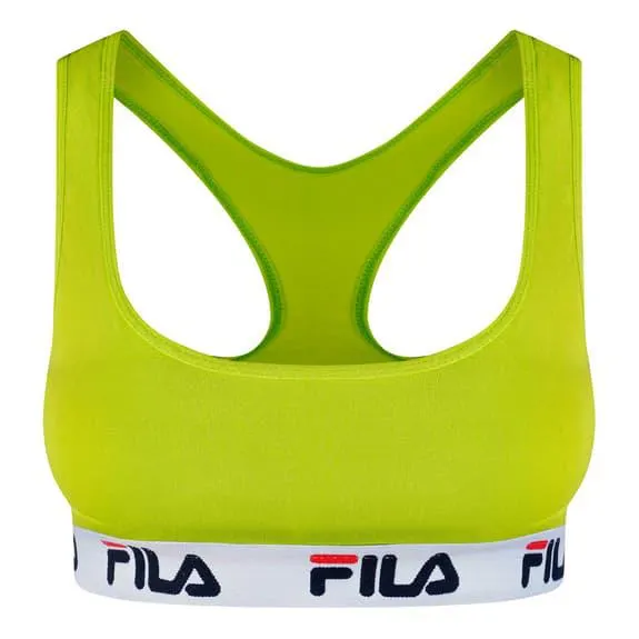 Soutien-gorge Fila Nos Cotton vert lime blanc