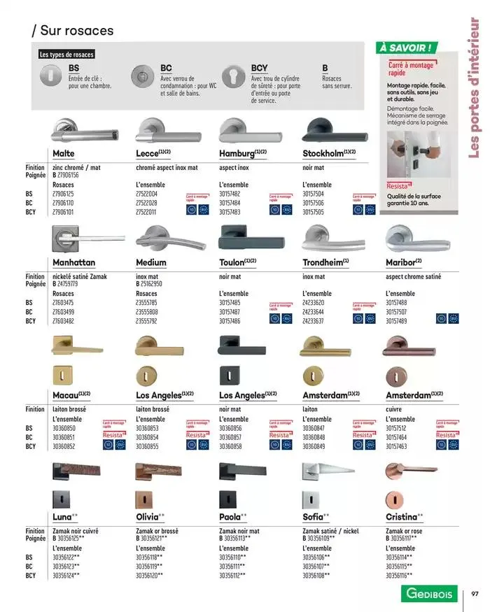 Aménagents Intérieurs 2025 du 1 janvier au 31 décembre 2025 - Catalogue page 97