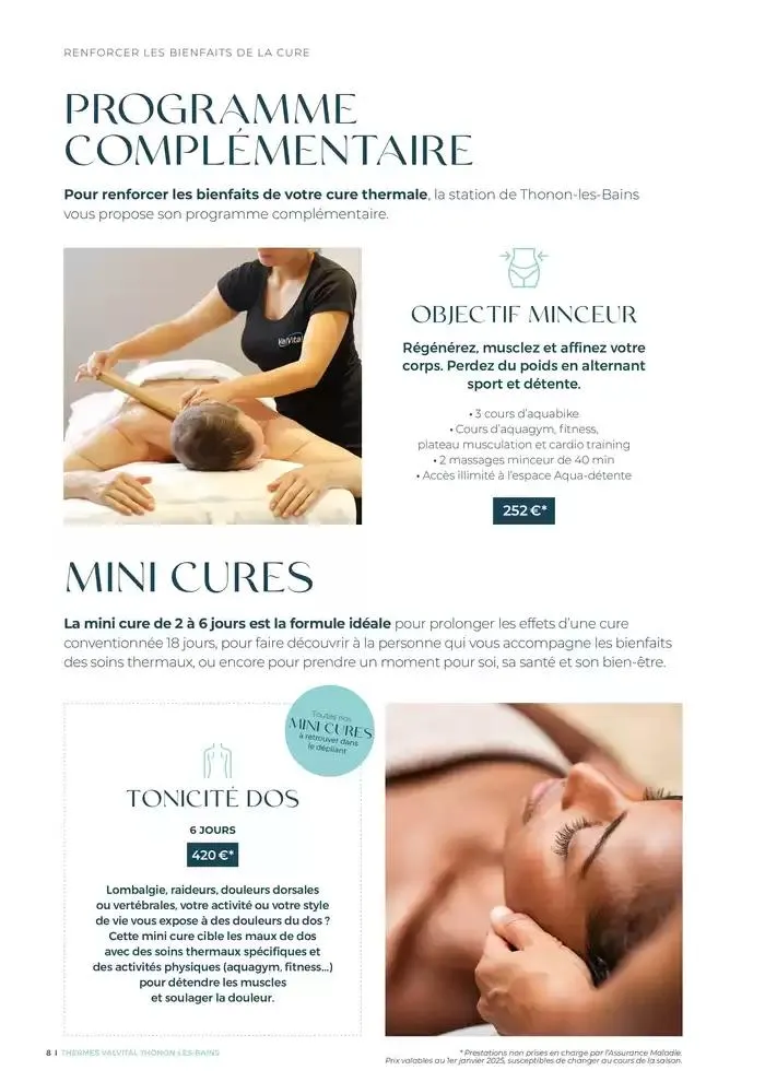 ValVital Brochure établissement Thonon-les-Bains 2025 du 3 mars au 29 novembre 2025 - Catalogue page 8
