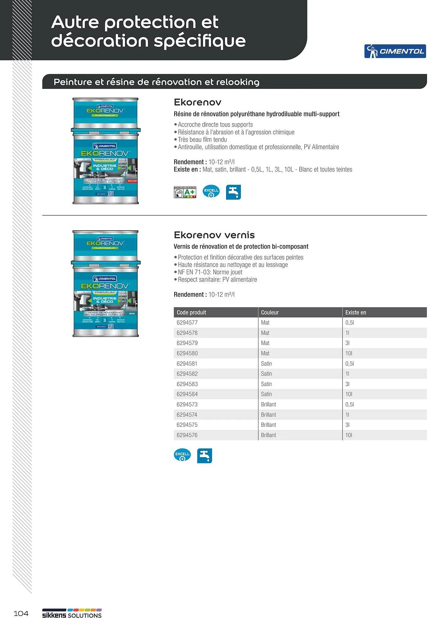 Catalogue Sikkens Solution du 8 janvier au 28 décembre 2025 - Catalogue page 104