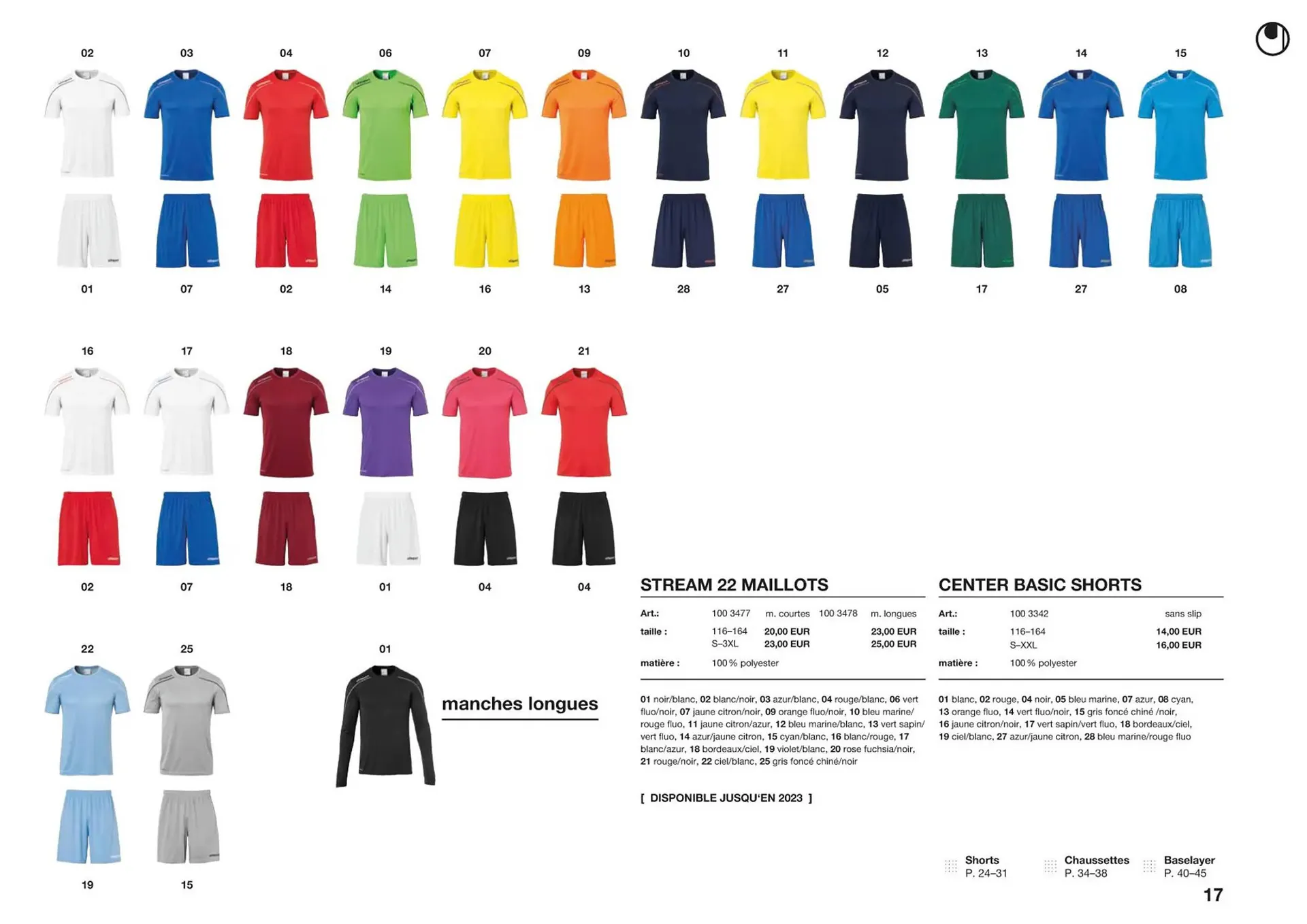 Catalogue Uhlsport du 1 mars au 31 décembre 2023 - Catalogue page 17