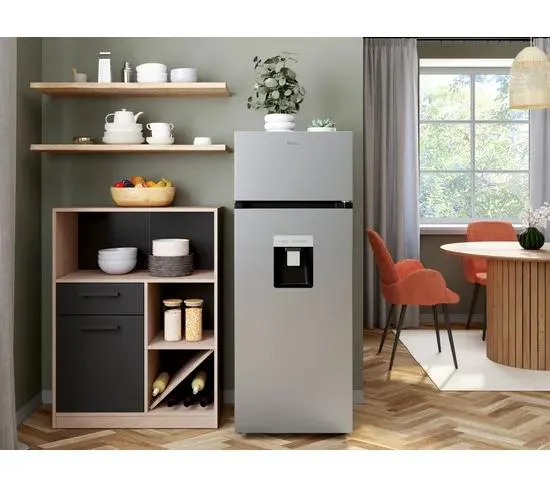 AYA Réfrigérateur 2 portes AFD2106XAQUA 204L