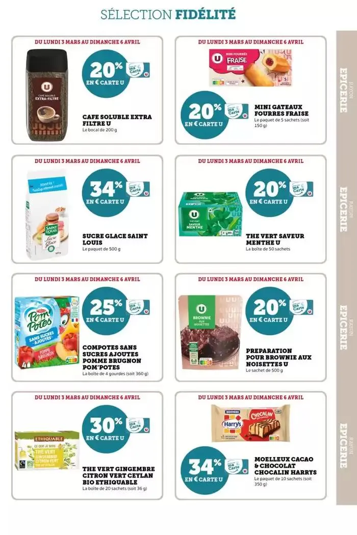 Tous les jours 20% du 21 mars au 6 avril 2025 - Catalogue page 13