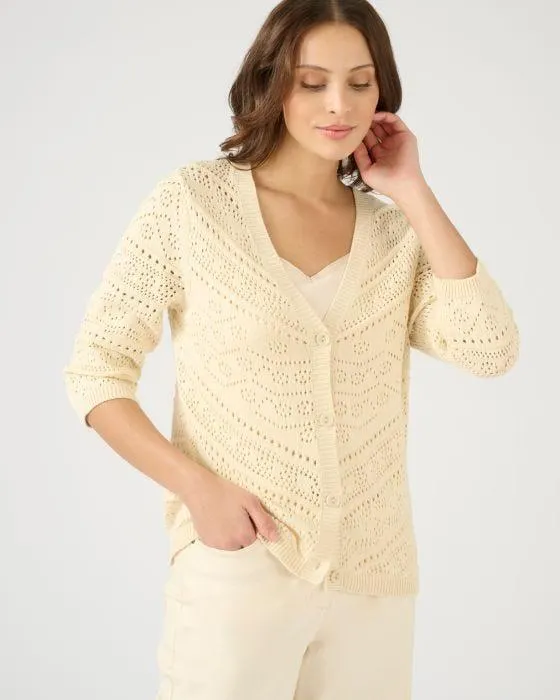 Gilet maille ajourée