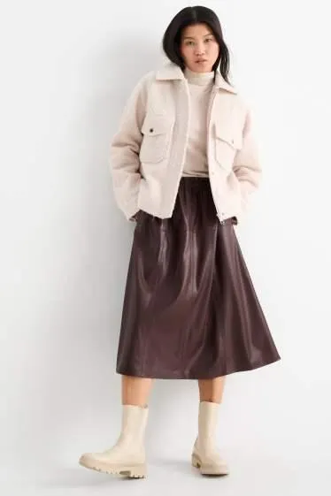 Skirt - faux leather