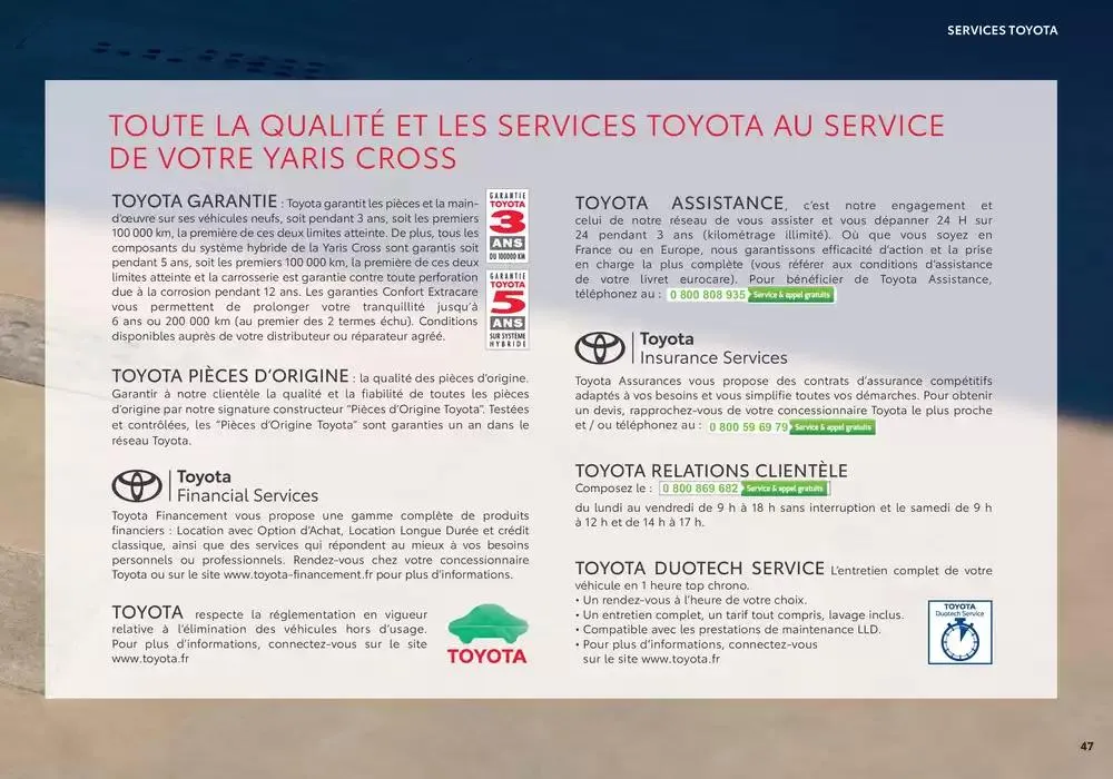 Toyota Yaris Cross du 7 avril au 7 avril 2026 - Catalogue page 47