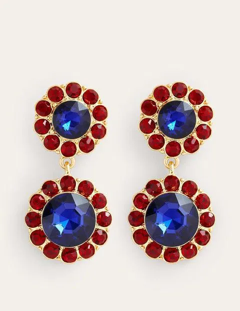 Boucles d'oreilles à fleurs ornementées