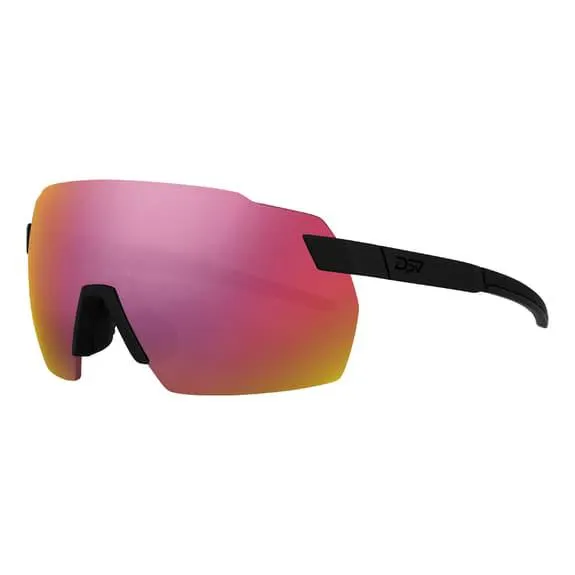 Lunettes DPV Alizé noir mat noir verres rouge