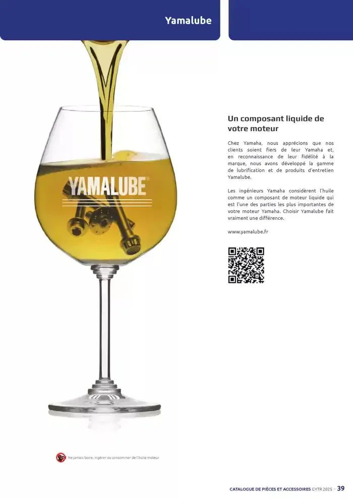 Catalogue Yamaha Motos - Accessoires GYTR Off Road du 23 septembre au 30 avril 2025 - Catalogue page 39