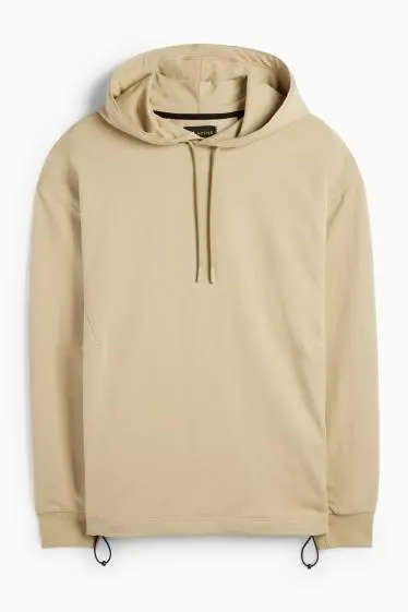 Oversized technical hoodie