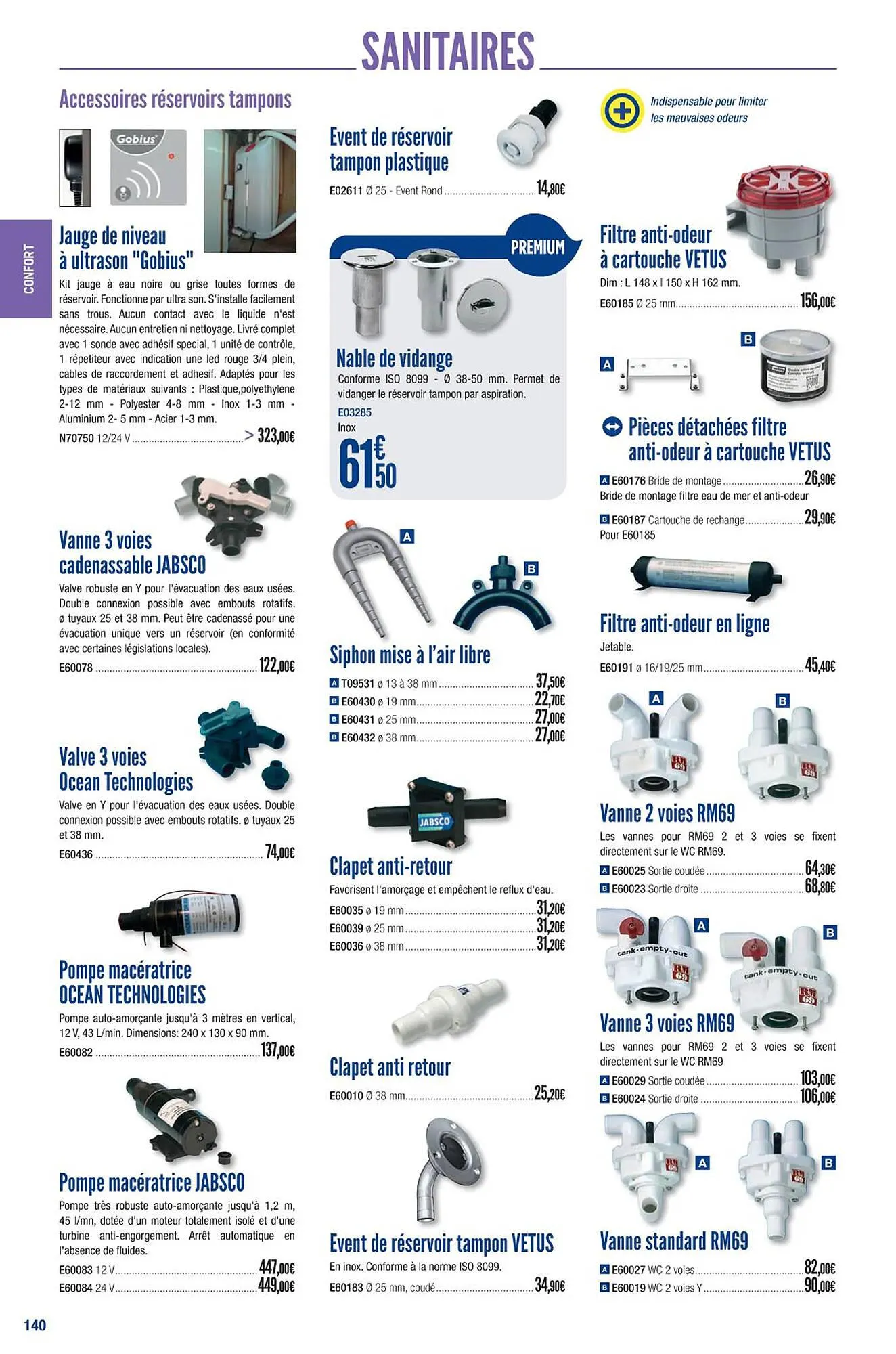 Catalogue Accastillage Diffusion du 1 mars au 31 décembre 2023 - Catalogue page 142