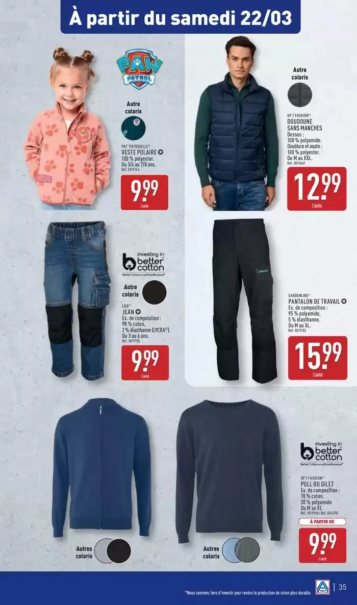 Arrivages marques Aldi à prix discount du 18 mars au 24 mars 2025 - Catalogue page 38
