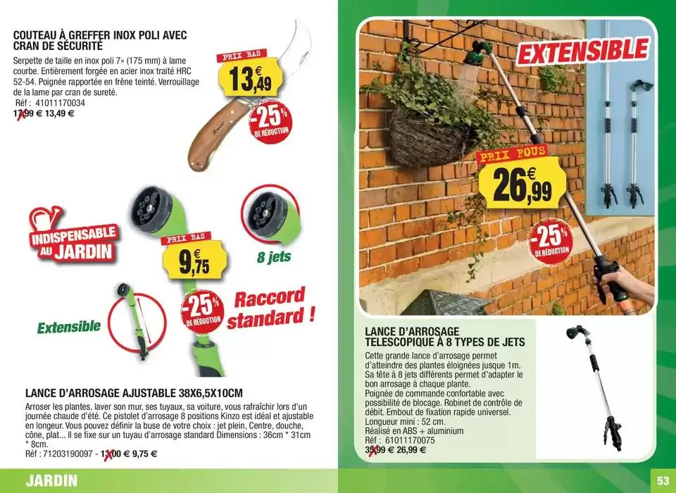 Arrivages de printemps du 6 février au 31 mai 2025 - Catalogue page 53