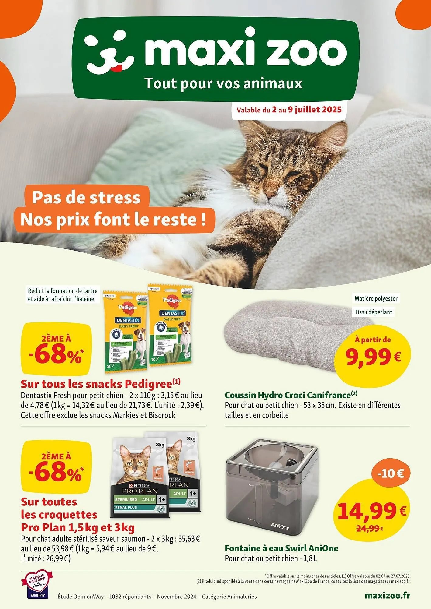 Catalogue Maxi Zoo du 2 juillet au 9 juillet 2025 - Catalogue page 1