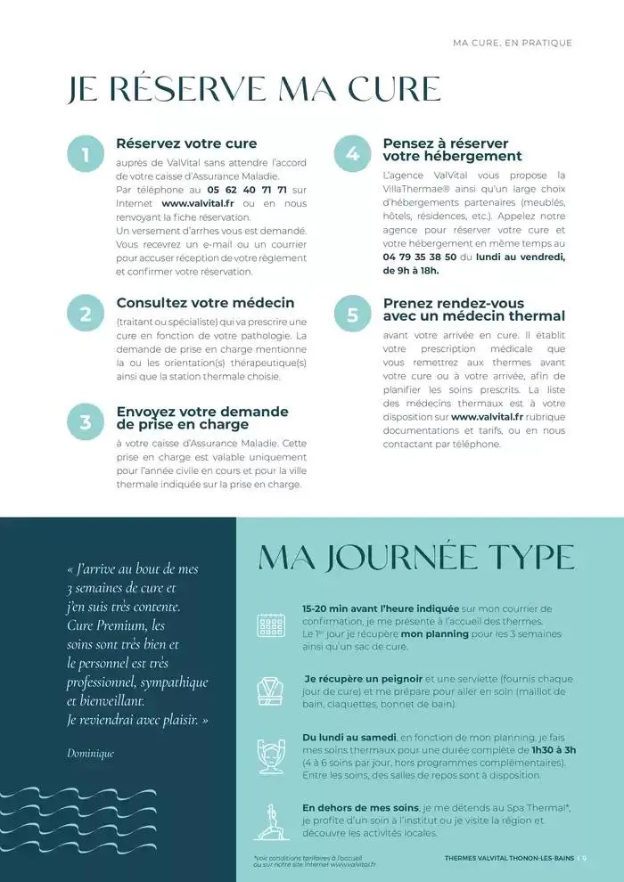 ValVital Brochure établissement Thonon-les-Bains 2025 du 3 mars au 29 novembre 2025 - Catalogue page 9