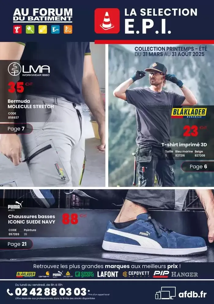 La Selection E.P.I PRINTEMPS - ÉTÉ du 25 avril au 31 août 2025 - Catalogue page 1