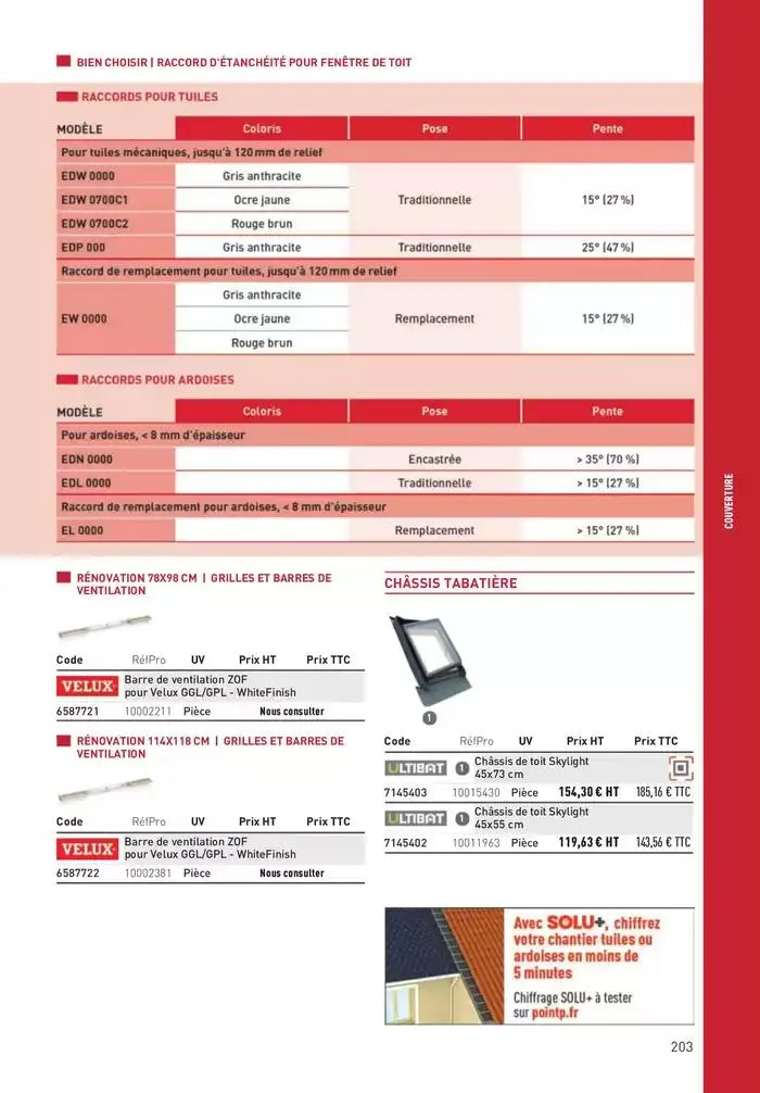 Matériaux 2025 du 1 janvier au 31 décembre 2025 - Catalogue page 203