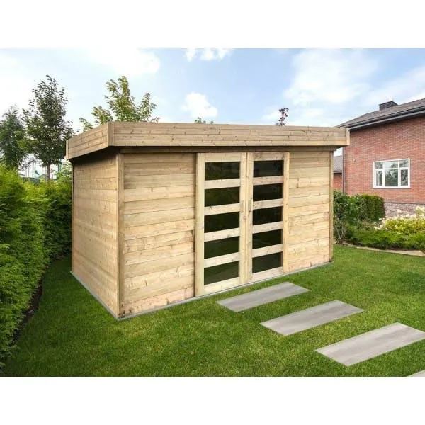 Solid Abri Jardin Bois "stockholm" 28mm 8.36m²