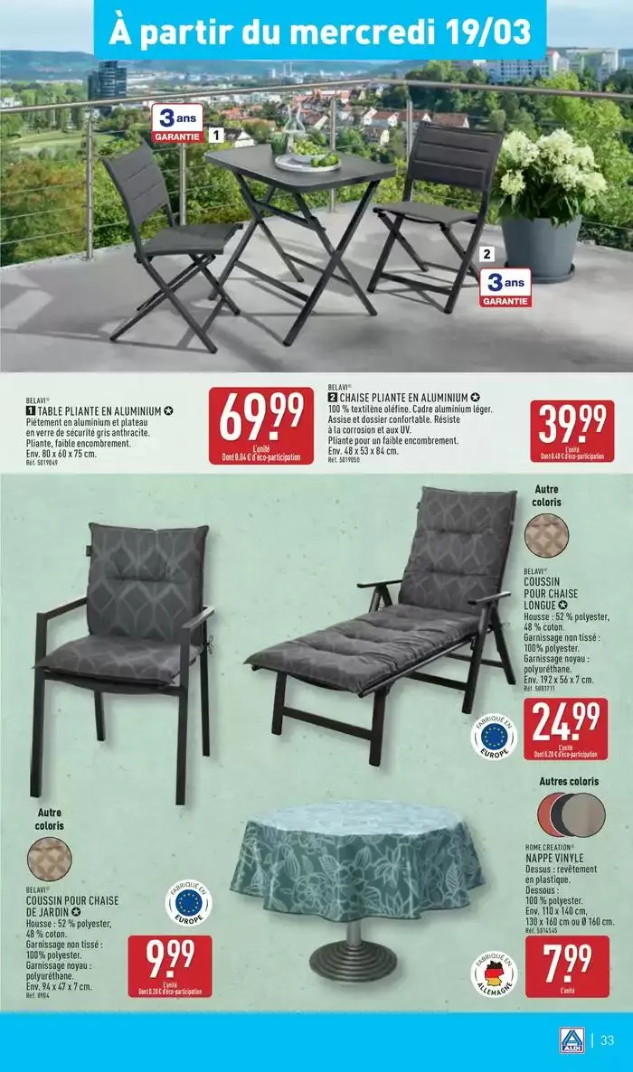 Arrivages marques Aldi à prix discount du 18 mars au 24 mars 2025 - Catalogue page 36