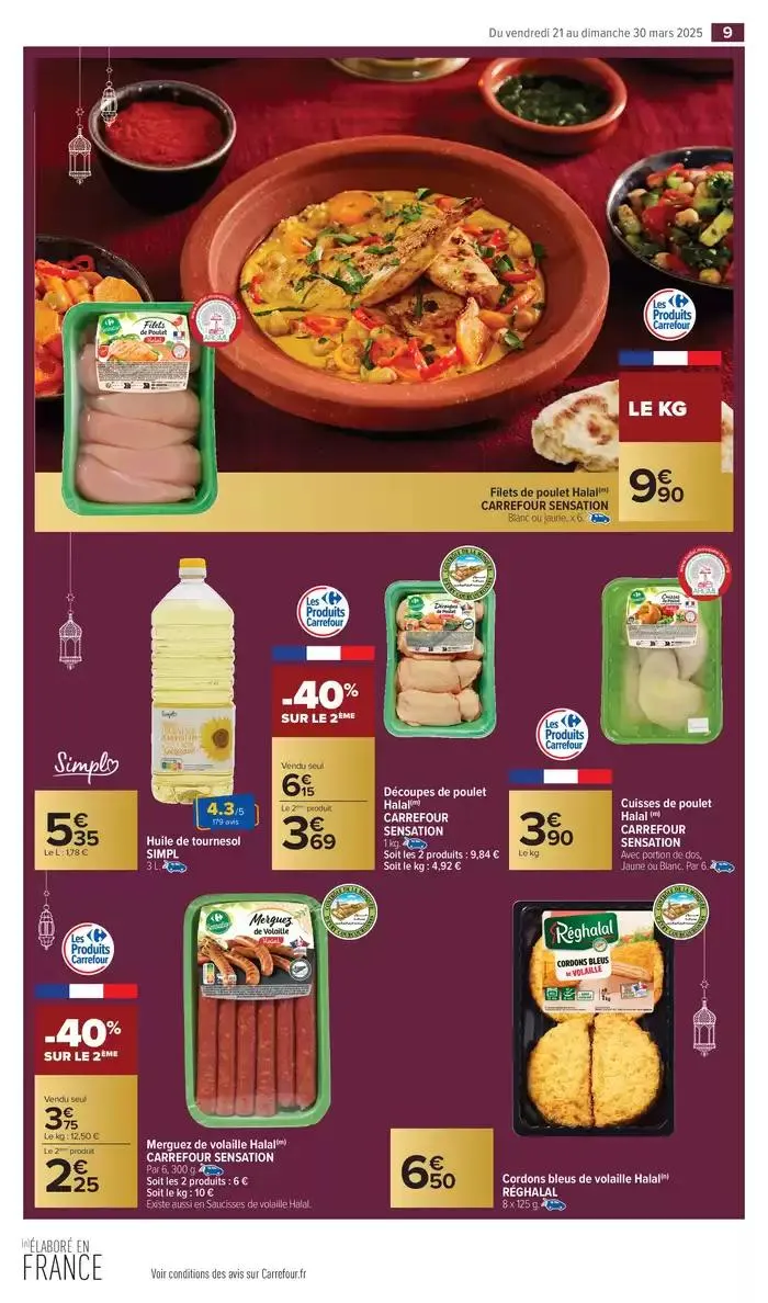 TOUT L'AÏD EL-FITR A PETITS PRIX du 21 mars au 30 mars 2025 - Catalogue page 9