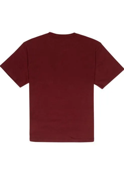T-shirt - Basic Pkt Lbl M Kttp Otw - Bordeaux