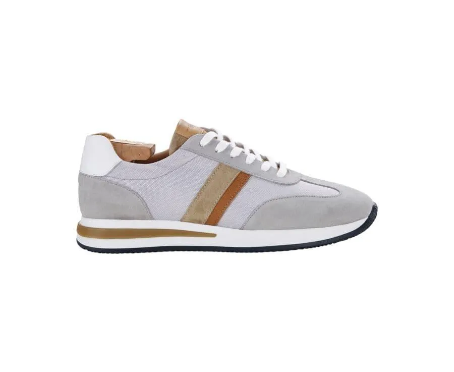 Sneakers homme Gris Clair et Beige - KEILIRA