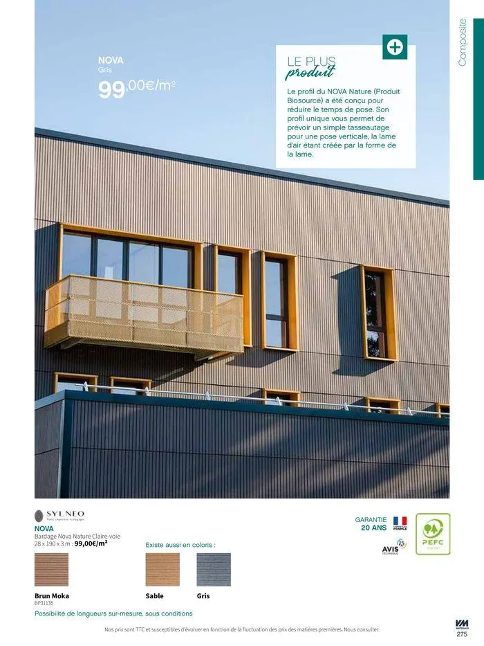 Extériéurs du 14 mars au 20 janvier 2026 - Catalogue page 275