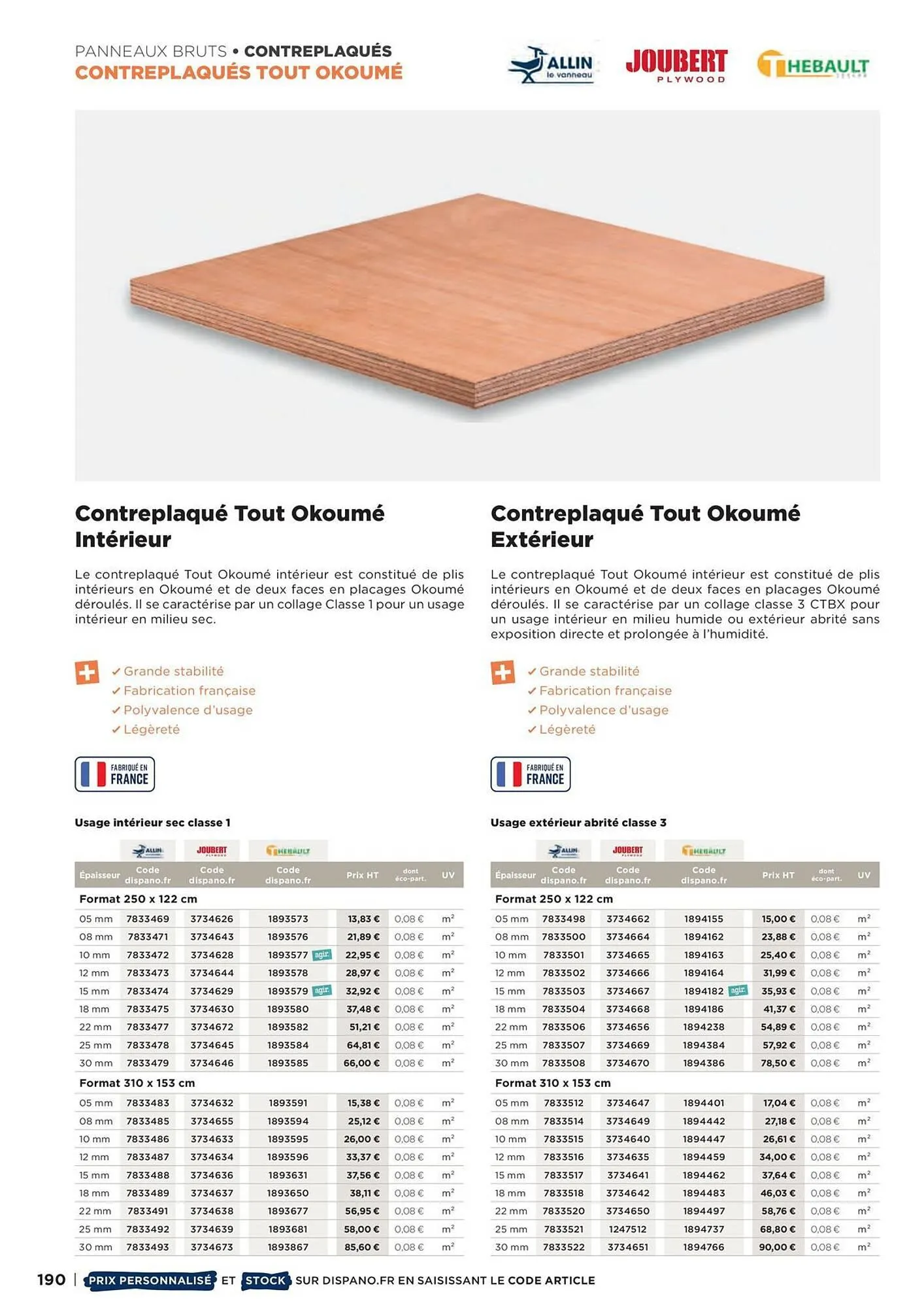 Catalogue Dispano du 8 avril au 31 décembre 2026 - Catalogue page 190