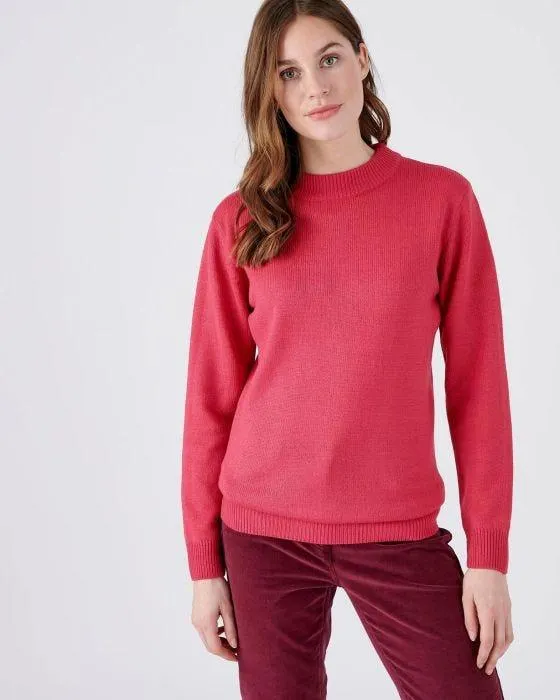 Pull col rond maille jersey