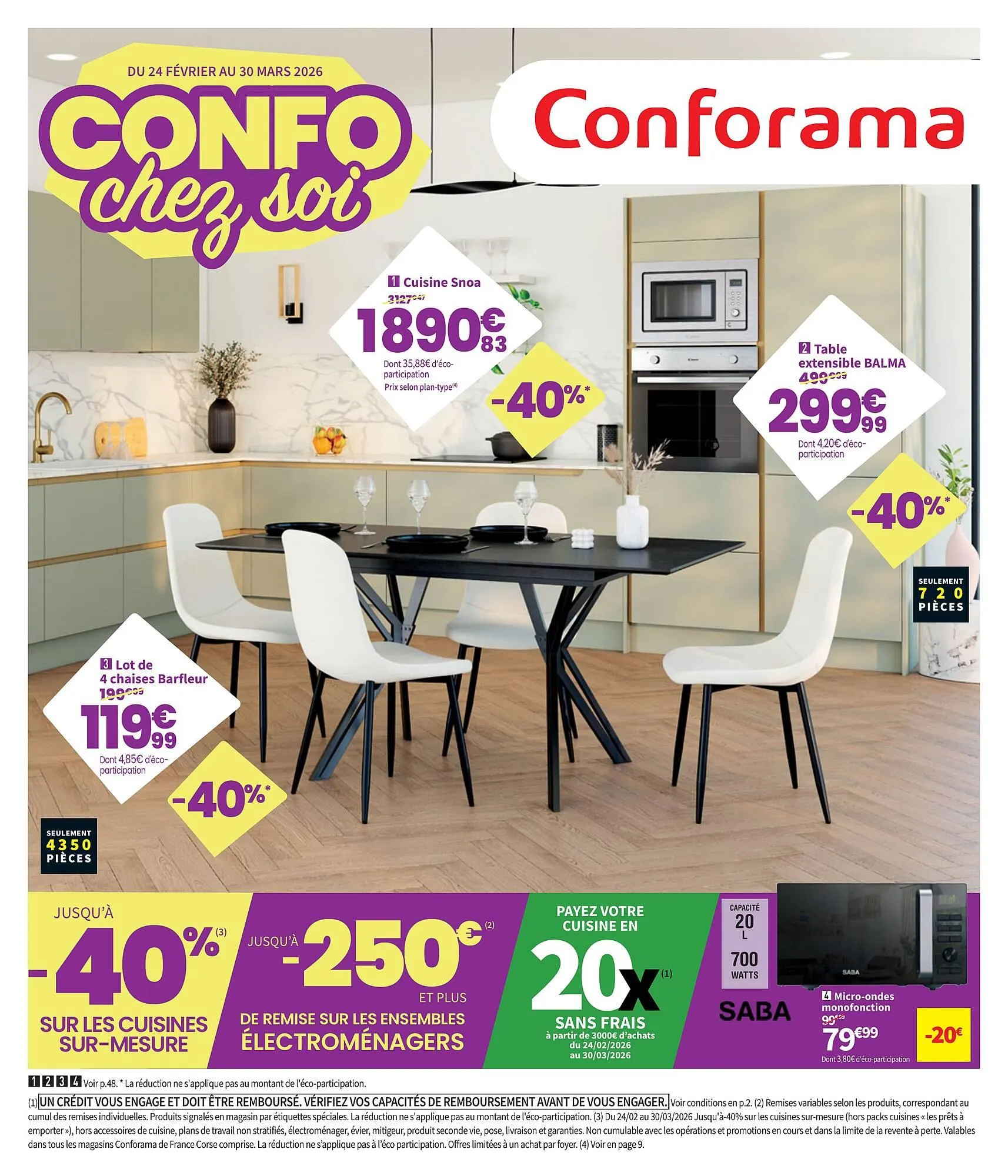 Catalogue Conforama du 24 février au 30 mars 2026 - Catalogue page 1