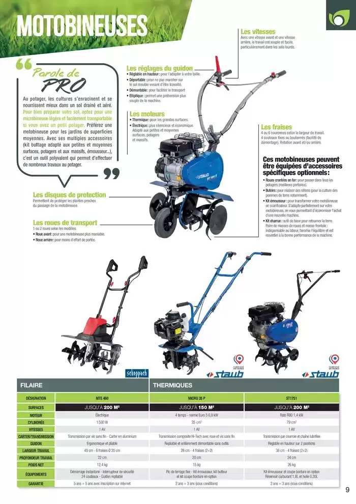 Point Vert Guide Motoculture 2025 du 17 janvier au 31 octobre 2025 - Catalogue page 9