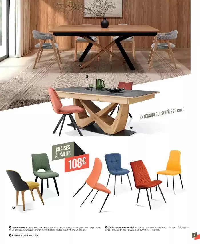 Jusqu'au 26 avril 2025, profitez d'une sélection de produits à prix d'exception dans votre magasin Gallery Tendances ! du 25 mars au 26 avril 2025 - Catalogue page 7