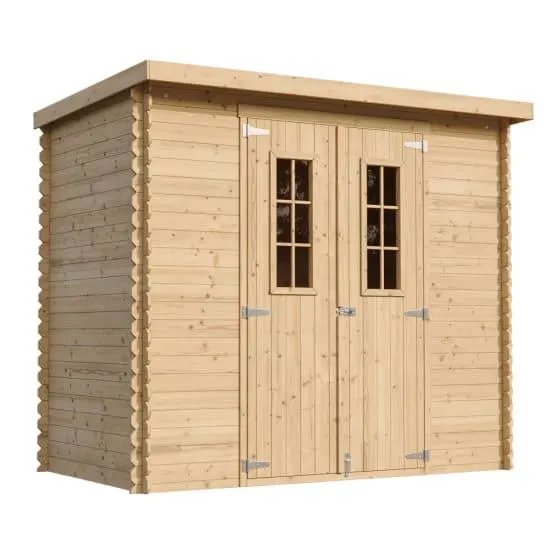 Abri de jardin en bois - Stockage extérieur l239xL142xH200cm/2.63 m2 - TIMBELA M310 C