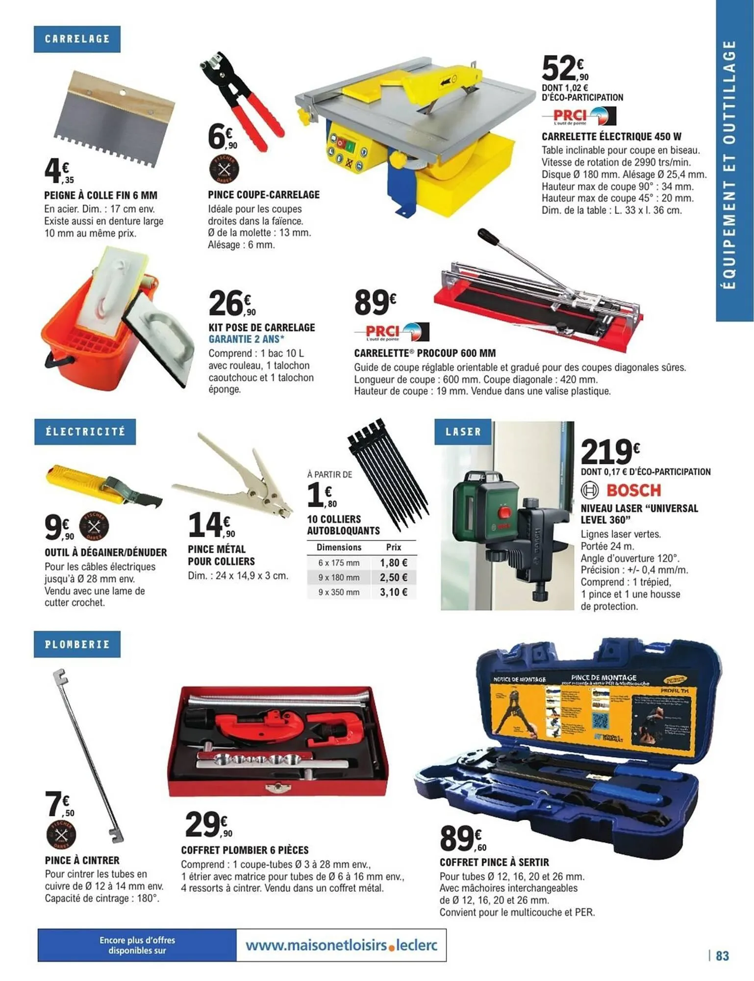 Catalogue E.Leclerc Brico du 28 mai au 31 décembre 2025 - Catalogue page 83