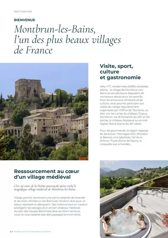 Brochure établissement Montbrun-les-Bains 2025 du 3 mars au 29 novembre 2025 - Catalogue page 2